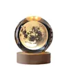 Lámpara de Noche de Bola de Cristal Luminosa con Cielo Estrellado Práctica Decoración de Escritorio Regalo de Cumpleaños para Hombres y Regalo de Cumpleaños para Niñas
