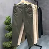 Calça Casual Simples Masculina Verão Tendência Fina Algodão Pequena Reta Masculina Negócios Nove Pontos Nova