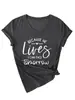Porque Él Vive Yo Puedo Amazon Ebay Sitio Independiente Camiseta Casual Sencilla de Mujer Cuello en V Manga Corta