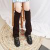 Calcetines Jk Holgados Tejidos Estilo Japonés, Calentadores de Pierna Acampanados de Moda para Estudiantes, Calcetines Nuevos de Color Sólido Cálidos hasta Media Pantorrilla para Otoño e Invierno