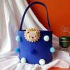 Nova Bolsa de Feltro com Boneca de Desenho Animado Atacado Bolsa Tote para Festa de Lua Cheia de Bebê e Banquete de Cem Dias Bolsa de Armazenamento para Feriado