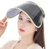 Sombrero de Sol de Verano Estilo Coreano para Mujer Plegable para Exteriores Ciclismo Ala Grande Gorro de Orejas Visera Solar de Plástico Tapa de Lente Rizada