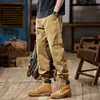 Pantalones de Trabajo Ligeros de Verano para Hombre, Pantalones Jogger Retro, Pantalones Casuales Cortos de Marca de Moda