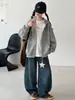 Chaqueta casual de otoño para niñas mayores, ropa nueva para niños, sudadera para niñas con cremallera de estrella de cinco puntas, top chaqueta