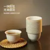 Uma geração de xícara de chá kung fu de casca de arroz, conjunto de chá de viagem, xícara de chá, biodegradável, espessada, resistente a altas temperaturas, xícara de chá descartável