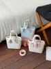 Bolsa Quadrada Pequena Xadrez com Laço Rosa Feminina 2026 Nova Chegada Primavera Estilo Coreano de Nicho Moda Versátil Bolsa de Ombro Único Transversal