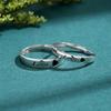 Anillo de plata de ley 925 con diseño de nicho, moderno y combinable, para parejas, para hombre y mujer.