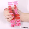 Fábrica Zhengxiang Personalizado Oem Película para Esmalte Francês Adesivos de Manicure 20 Dedos Fileira Dupla Transfronteiriço Europeu e Americano Adesivos de Unha Adesivos Odm