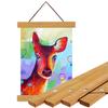 Clipe para Pôster de Madeira Maciça Pinus Magnético para Pendurar Clipe para Imagem Caligrafia e Pintura Calendário Porta-Retrato Emoldurado Moldura Criativa DIY Porta-Fotos Vara para Pendurar Imagem Atacado