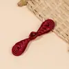 Cheongsam Fivela de Pipa com Contas de Jade Novo Estilo Chinês Botões da Dinastia Han Feitos à Mão Roupa Tang Roupa Infantil Caixa de Presente com Buquê Botões Decorativos
