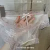 Calcinhas de Renda Sexy para Mulheres, Calcinhas de Algodão Puro Antibacterianas de Cintura Média, Calcinhas Vazadas para Jovens Mulheres, Transfronteiriças