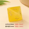 Dados poliédricos sintéticos de ojo de gato amarillo dorado, poliedro tallado digitalmente, DNDTRPG, dados de siete palos Z01