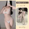 Qiaozi Lingerie Sexy Renda Sexy Conjunto de Pijama Calcinha e Sutiã de Três Pontos Transparente Tentação Feminino Atacado 162