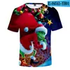 Nueva Mercancía del Festival de Halloween Ropa para Adultos y Niños Camiseta de Manga Corta con Impresión Digital 3D