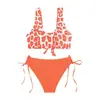 2026 Nuevo Bikini Sexy de Estilo Europeo y Americano con Lazos Traje de Baño de Dos Piezas de Verano para Mujer Bikini Transfronterizo Amazon Traje de Baño
