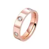Anillo de Amor Cruzado de Circonita Transfronterizo de Acero Inoxidable Moderno