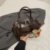 Bolso Boston Versátil de Alta Gama, Bolso de Hombro Simple Brillante Elegante de Lujo Ligero, Bolso Cruzado Personalizado para Mujer 2025