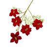 Decoração de Rosa Simulação Cinco Cabeças Decoração de Flor Simulação Feita à Mão Flor Falsa de Casamento Flor Simulação de Casamento Hanfu Atacado Flor de Seda