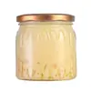 Botella dispensadora de nido de pájaro con patrón vertical personalizado 100 ml Boca grande Botella de vidrio para guisos frescos Botella sellada para miel Resistente a altas temperaturas y se puede cocinar al vapor