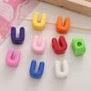 Miçangas com Letras DIY Acessórios para Pendurar na Bolsa Miçangas Soltas Acrílicas Acessórios de Miçangas Material para Corrente de Celular