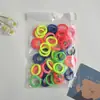 Bandas Elásticas para el Cabello Amigables con el Cabello de Niña, Bandas de Goma con Anillo de Toalla para Pulgar, Gomas para el Cabello de Bebé