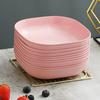 Plato de papel desechable, plato de picnic, plato de hueso, plato para pastel, plato de plástico de grado alimenticio resistente a altas temperaturas, nuevo