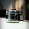 Taza de té de moda simple de alto valor, separación de té con tapa, taza con filtro para oficina, taza de té estilo japonés, taza pier