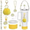 Accesorios Decorativos Stanley Correa de Mano de Cuerda Trenzada Estuche para Labial Llavero Duende Briqueta Funda de Silicona Antideslizante para Taza