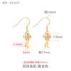 Pendientes de plata de ley 925, accesorios hechos a mano, con perla de jade, hebilla de seguridad, clip para la oreja, accesorios de bricolaje