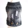 Roupas para Pets de Celebridade Online Beichong Colete Jeans Rasgado Roupas de Primavera e Verão Roupas para Cachorros Ursinhos Teddy