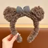 Diadema de Rana Coreana Linda de Ojos Grandes Ins Divertida e Interesante Diadema de Felpa Especial para Lavado de Cara de Otoño e Invierno Accesorios para el Cabello