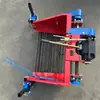 Cosechadora de Ajo Empujada a Mano, Excavadora de Ajo de Gasolina Doble Fila Autopropulsada, No Daña los Bulbos de Ajo, Agita Automáticamente la Tierra y Multi-Suelo