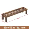 Suporte para Flores Estante de Armazenamento Madeira Maciça Carbonizada Escada Multicamadas Varanda Chão Anticorrosivo Madeira Interior e Exterior Prateleira para Vaso de Flor Pothos