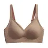 Ropa Interior Popular Transfronteriza de Tira de Gel Degradado Sin Costuras para Mujeres con Senos Pequeños Push-Up Sin Aros Sujetador Deportivo de Soporte Suave Verano