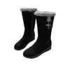 Botas de Algodão Espessas com Forro de Lã Versáteis, Tamanho Grande, Moda Casual Outono/Inverno 2026, Estilo Europeu e Americano para Comércio Transfronteiriço