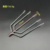 Faca de corte de grama para pesca foice arpão arpão de aço inoxidável faca de noz de bétele serra gancho de pinha conector de 8mm ancinho para plantas aquáticas