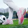 Chuteiras de Futebol com Velcro para Meninos e Meninas, Tênis de Treinamento para Jovens Estudantes, Chuteiras Esportivas Profissionais para Competição, Travas para Gramado