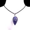 2147-18x30mm Pedra Semipreciosa Ágata Cristal Natural Rosa Roxo Branco Pingente Gota d'Água Estéreo Colar Gota d'Água Redonda