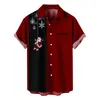 Camiseta Nueva de Navidad Transfronteriza Serie Navideña Impresión 3D Amazon Aliexpress Camisa de Manga Corta para Hombre