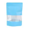 Bolsas Ziplock Autoportantes de Sello Ocho Lados Recubiertas de Aluminio de Colores, Espesadas para Té, Frutas Secas, Alimentos, Bolsas de Empaque para Comida de Perro, Comida de Gato, Hechas a Medida