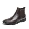 Botas de cuero para hombre, talla grande transfronteriza nuevo modelo de comercio exterior, zapatos de cuero vintage de caña alta estilo británico, botas Martin de moda tendencia, botines