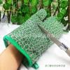 Guantes de Aislamiento para Cocina de Tela de Aramida Resistente a Rayaduras, Guantes Ignífugos para Horno, Guantes Resistentes a Cortes para Microondas, Guantes de Algodón para Barbacoa