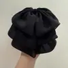 Grampo de cabelo de malha polar retrô francesa com bolinhas elegantes e estilosas de chiffon, acessórios para cabelo de outono e inverno, grampo de cabelo feminino