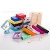 Fabricante Venta al por Mayor Transparente Película PE Caja de Anillo Caja de Suspensión para Joyería Pulsera Almacenamiento Embalaje Caja de Joyería para Aretes