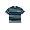 Camiseta de Manga Corta a Rayas para Niños 2026 Verano Nuevo Estilo Top Suelto y Suave de Media Manga con Cuello Redondo para Niños Medianos y Grandes