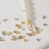 Processamento Personalizado de Tubos de Posicionamento, Tubos Redondos Fixos de Fio de Aço com Banho de Ouro 14K de Alta Retenção de Cor, Tubos de Posicionamento para Pulseira Colar Joias DIY