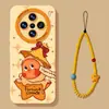 Funda de Teléfono de Muñeca de Galleta con Cordón Adecuada para Vivox300S Silicona X200Ultra Dibujos Animados X100Pro
