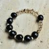 Pulsera de Semillas de Girasol Natural y Raíz de Bodhi con Estrella y Luna Tostada al Carbón Bodhi Pulsera con Borla Linda Estilo Labubu