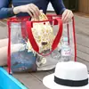 Bolsa de almacenamiento de ropa portátil de PVC para natación de verano, bolso de hombro transparente de PVC de moda, bolsa de playa, bolsa de mano de viaje