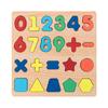 Quebra-Cabeça de Madeira Infantil Quebra-Cabeça Correspondência de Formas Brinquedos Educativos Blocos de Construção Digitais Educação Infantil Alfabeto Quadro de Raspar de Madeira